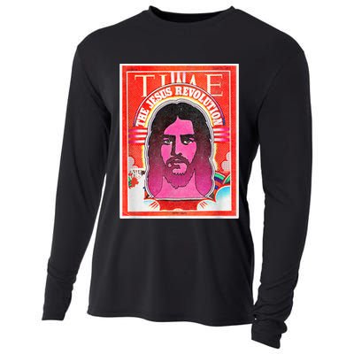 Boho Retro Jesus Revolution Vintage Christian Faith Revival Cooling Performance Long Sleeve Crew
