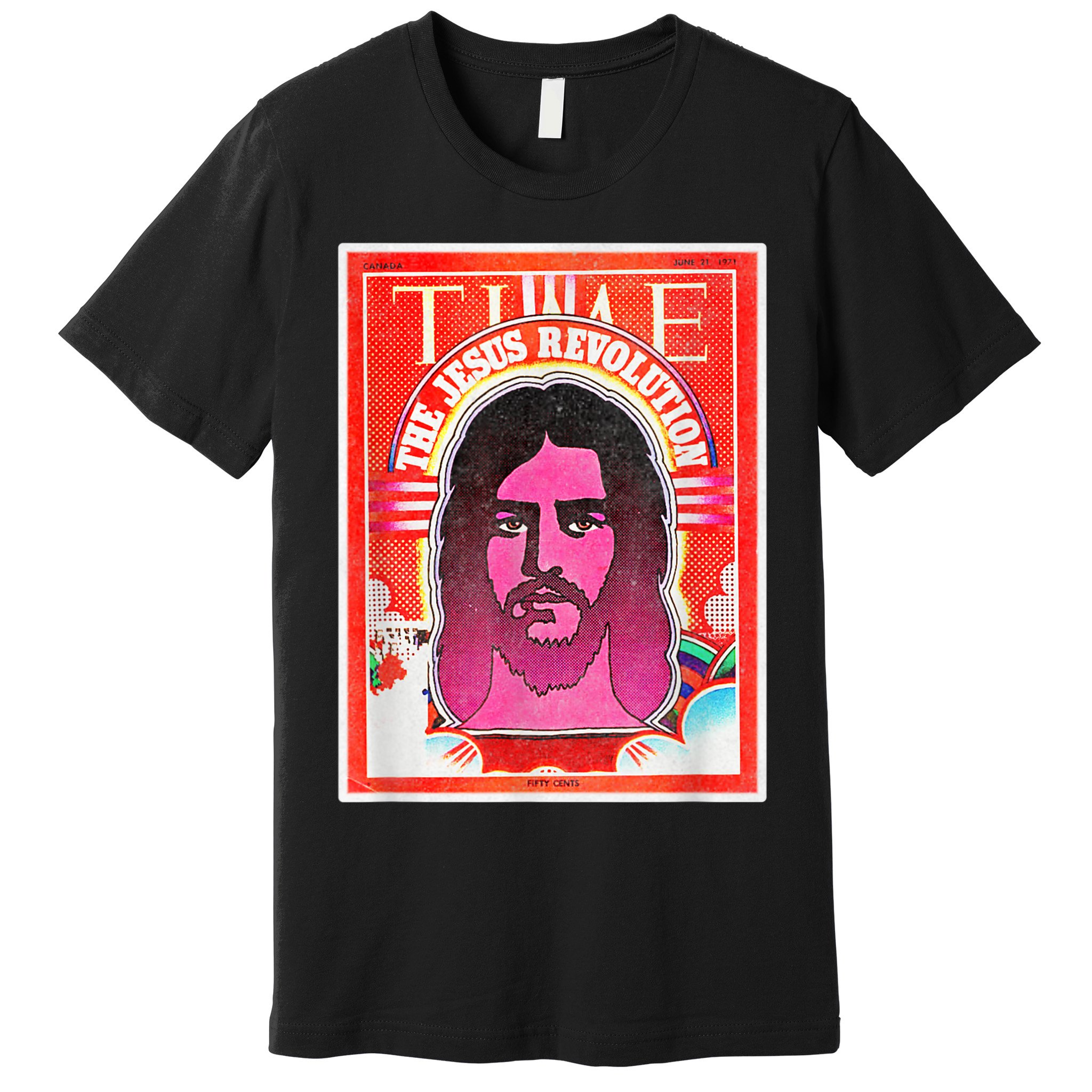 Boho Retro Jesus Revolution Vintage Christian Faith Revival Premium T-Shirt