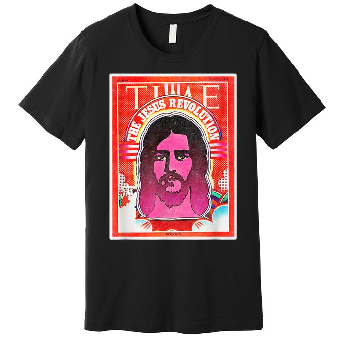 Boho Retro Jesus Revolution Vintage Christian Faith Revival Premium T-Shirt