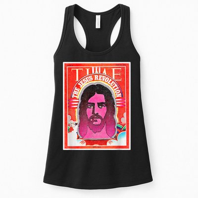 Boho Retro Jesus Revolution Vintage Christian Faith Revival Womens Tank Top