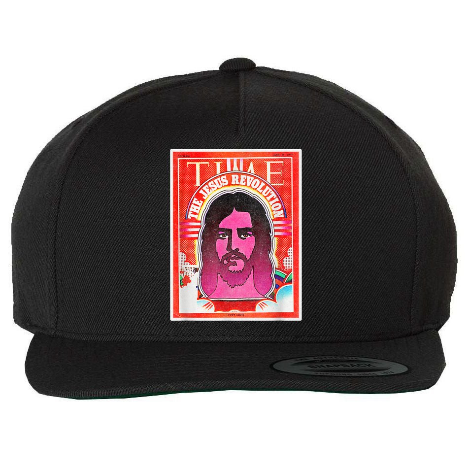Boho Retro Jesus Revolution Vintage Christian Faith Revival Wool Snapback Cap