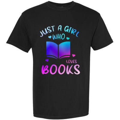 Bookaholic Reading Just a who loves books Garment-Dyed Heavyweight T-Shirt