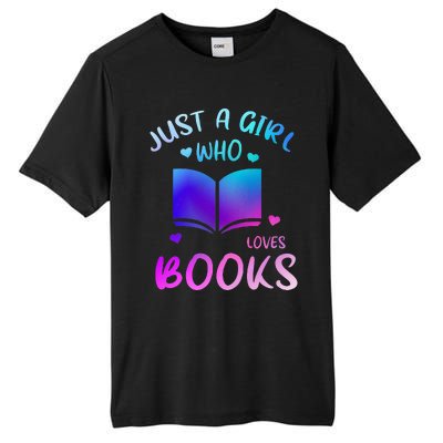 Bookaholic Reading Just a who loves books Tall Fusion ChromaSoft Performance T-Shirt