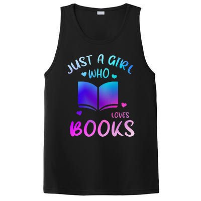 Bookaholic Reading Just a who loves books PosiCharge Competitor Tank