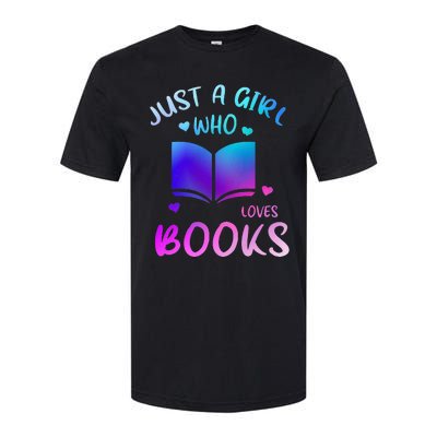 Bookaholic Reading Just a who loves books Softstyle CVC T-Shirt