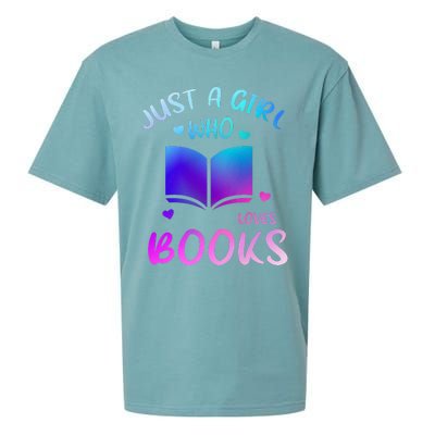 Bookaholic Reading Just a who loves books Sueded Cloud Jersey T-Shirt