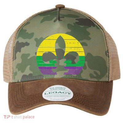 Boredkoalas Retro Jester Hat Silhouette Mardi Gras Carnival Legacy Tie Dye Trucker Hat