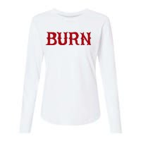 Burn Red Lighter Womens Cotton Relaxed Long Sleeve T-Shirt