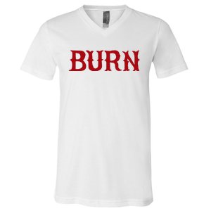 Burn Red Lighter V-Neck T-Shirt