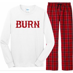 Burn Red Lighter Long Sleeve Pajama Set