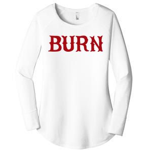 Burn Red Lighter Women's Perfect Tri Tunic Long Sleeve Shirt