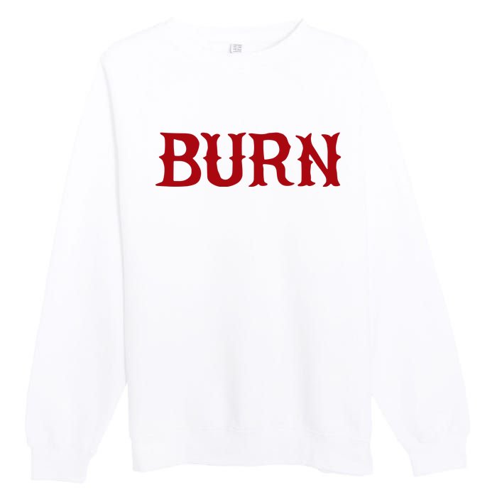 Burn Red Lighter Premium Crewneck Sweatshirt