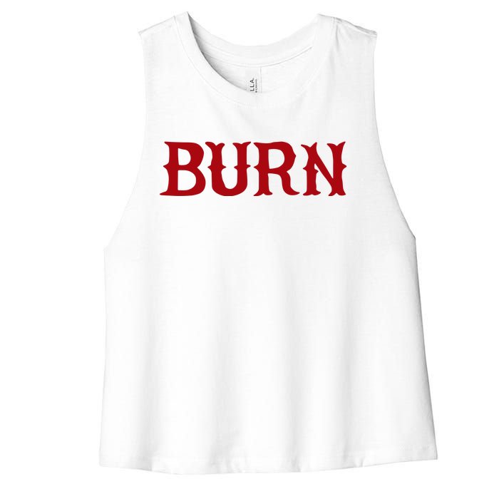 Burn Red Lighter Women's Racerback Cropped Tank