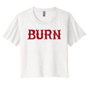 Burn Red Lighter Women's Crop Top Tee