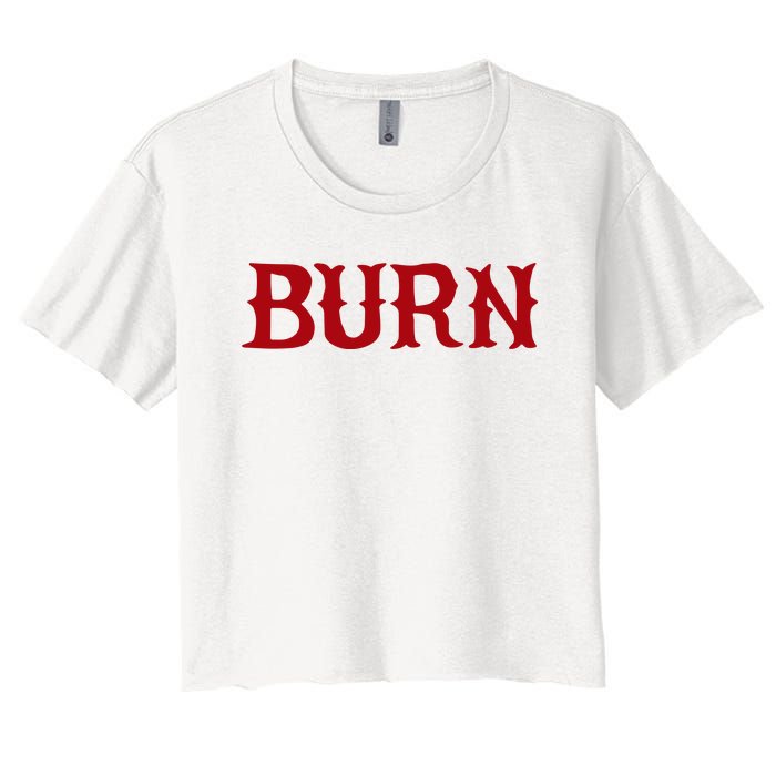 Burn Red Lighter Women's Crop Top Tee