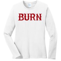 Burn Red Lighter Ladies Long Sleeve Shirt