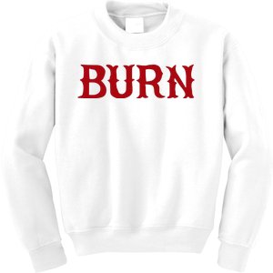 Burn Red Lighter Kids Sweatshirt