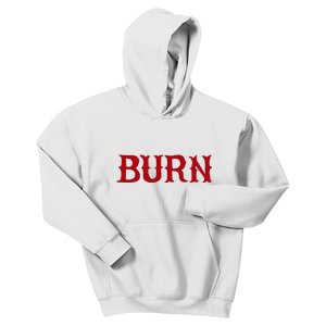 Burn Red Lighter Kids Hoodie