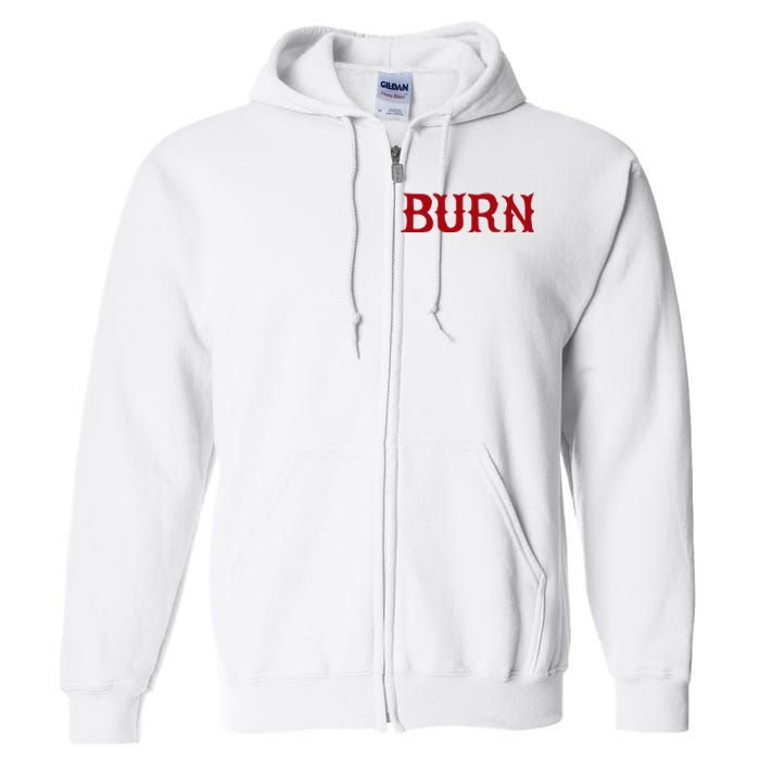 Burn Red Lighter Full Zip Hoodie