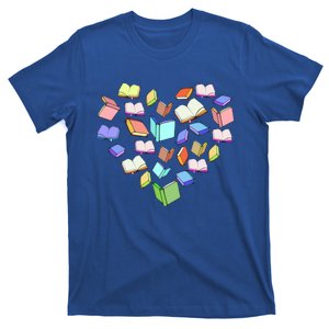 Book Reading Lover Heart Librarian Bookworm Funny Gift T-Shirt