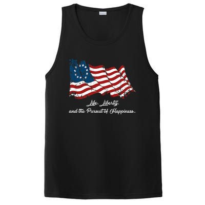 Betsy Ross Life Liberty And The Pursuit Of Happiness PosiCharge Competitor Tank