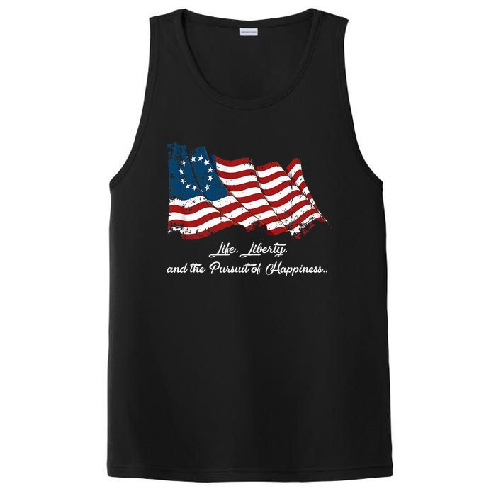 Betsy Ross Life Liberty And The Pursuit Of Happiness PosiCharge Competitor Tank