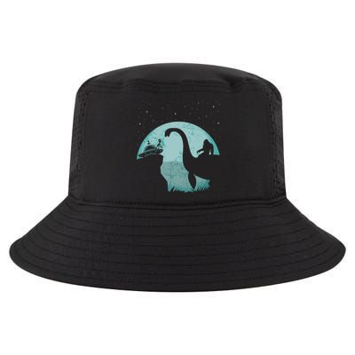 Bigfoot Riding Loch Ness Monster Sasquatch Ufo Abduction Cool Comfort Performance Bucket Hat