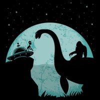 Bigfoot Riding Loch Ness Monster Sasquatch Ufo Abduction Impact Tech Backpack
