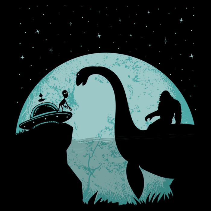 Bigfoot Riding Loch Ness Monster Sasquatch Ufo Abduction Impact Tech Backpack