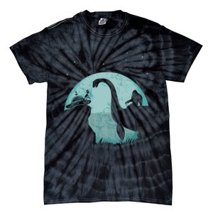 Bigfoot Riding Loch Ness Monster Sasquatch Ufo Abduction Tie-Dye T-Shirt