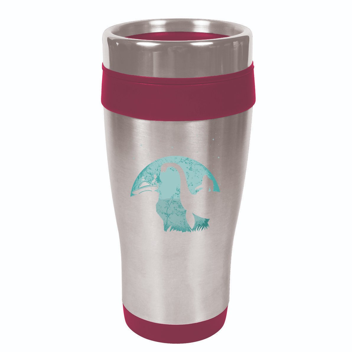 Bigfoot Riding Loch Ness Monster Sasquatch Ufo Abduction 16oz Travel Tumbler