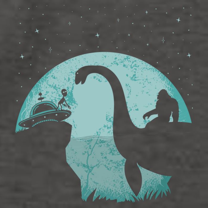 Bigfoot Riding Loch Ness Monster Sasquatch Ufo Abduction Vector Backpack