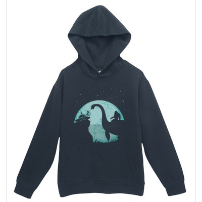 Bigfoot Riding Loch Ness Monster Sasquatch Ufo Abduction Urban Pullover Hoodie