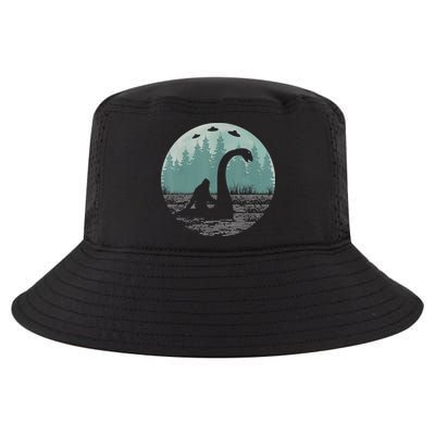 Bigfoot Riding Loch Ness Monster Nessie Funny Sasquatch Ufo Cool Comfort Performance Bucket Hat