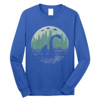 Bigfoot Riding Loch Ness Monster Nessie Funny Sasquatch Ufo Long Sleeve Shirt