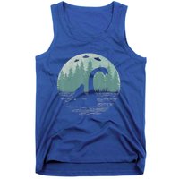 Bigfoot Riding Loch Ness Monster Nessie Funny Sasquatch Ufo Tank Top