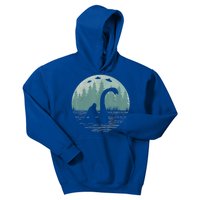 Bigfoot Riding Loch Ness Monster Nessie Funny Sasquatch Ufo Kids Hoodie