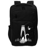 Bigfoot Riding Loch Ness Monster Nessie Funny Sasquatch Ufo Impact Tech Backpack