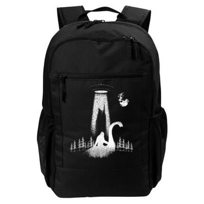 Bigfoot Riding Loch Ness Monster Nessie Funny Sasquatch Ufo Daily Commute Backpack