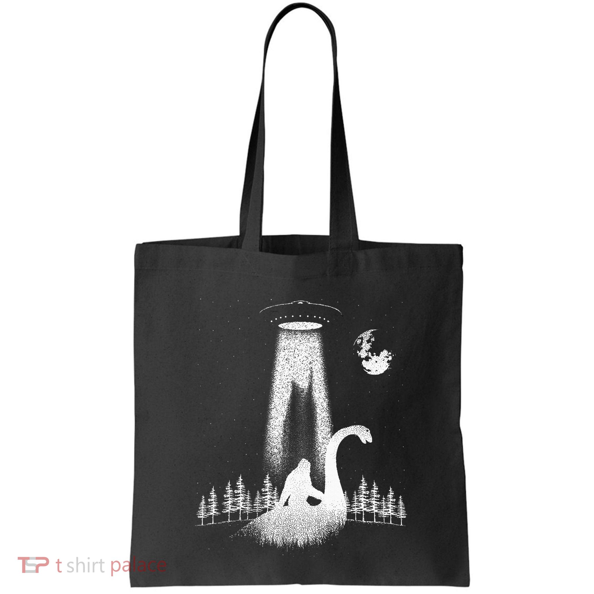 Bigfoot Riding Loch Ness Monster Nessie Funny Sasquatch Ufo Bag