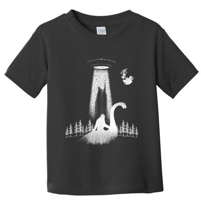 Bigfoot Riding Loch Ness Monster Nessie Funny Sasquatch Ufo Toddler T-Shirt