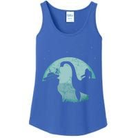 Bigfoot Riding Loch Ness Monster Sasquatch Ufo Abduction Cute Gift Ladies Essential Tank