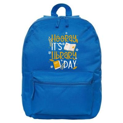 Book Reader Library Reading Hooray ItS Library Day Meaningful Gift 16 in Basic Backpack