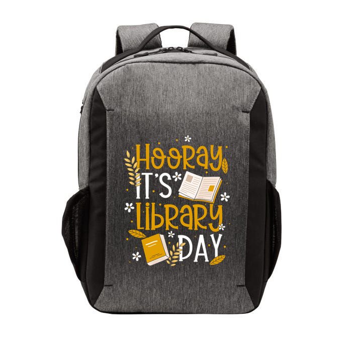 Book Reader Library Reading Hooray ItS Library Day Meaningful Gift Vector Backpack