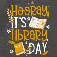 Book Reader Library Reading Hooray ItS Library Day Meaningful Gift Vector Backpack