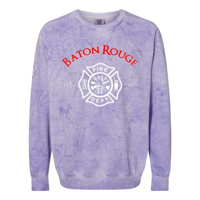 Baton Rouge Louisiana Fire Rescue Department Firefighters Colorblast Crewneck Sweatshirt