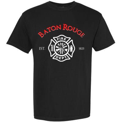 Baton Rouge Louisiana Fire Rescue Department Firefighters Garment-Dyed Heavyweight T-Shirt