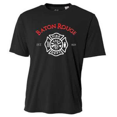 Baton Rouge Louisiana Fire Rescue Department Firefighters Cooling Performance Crew T-Shirt