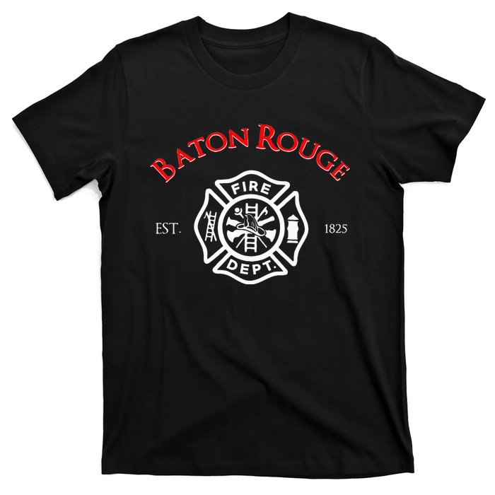 Baton Rouge Louisiana Fire Rescue Department Firefighters T-Shirt