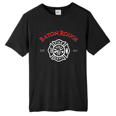 Baton Rouge Louisiana Fire Rescue Department Firefighters Tall Fusion ChromaSoft Performance T-Shirt